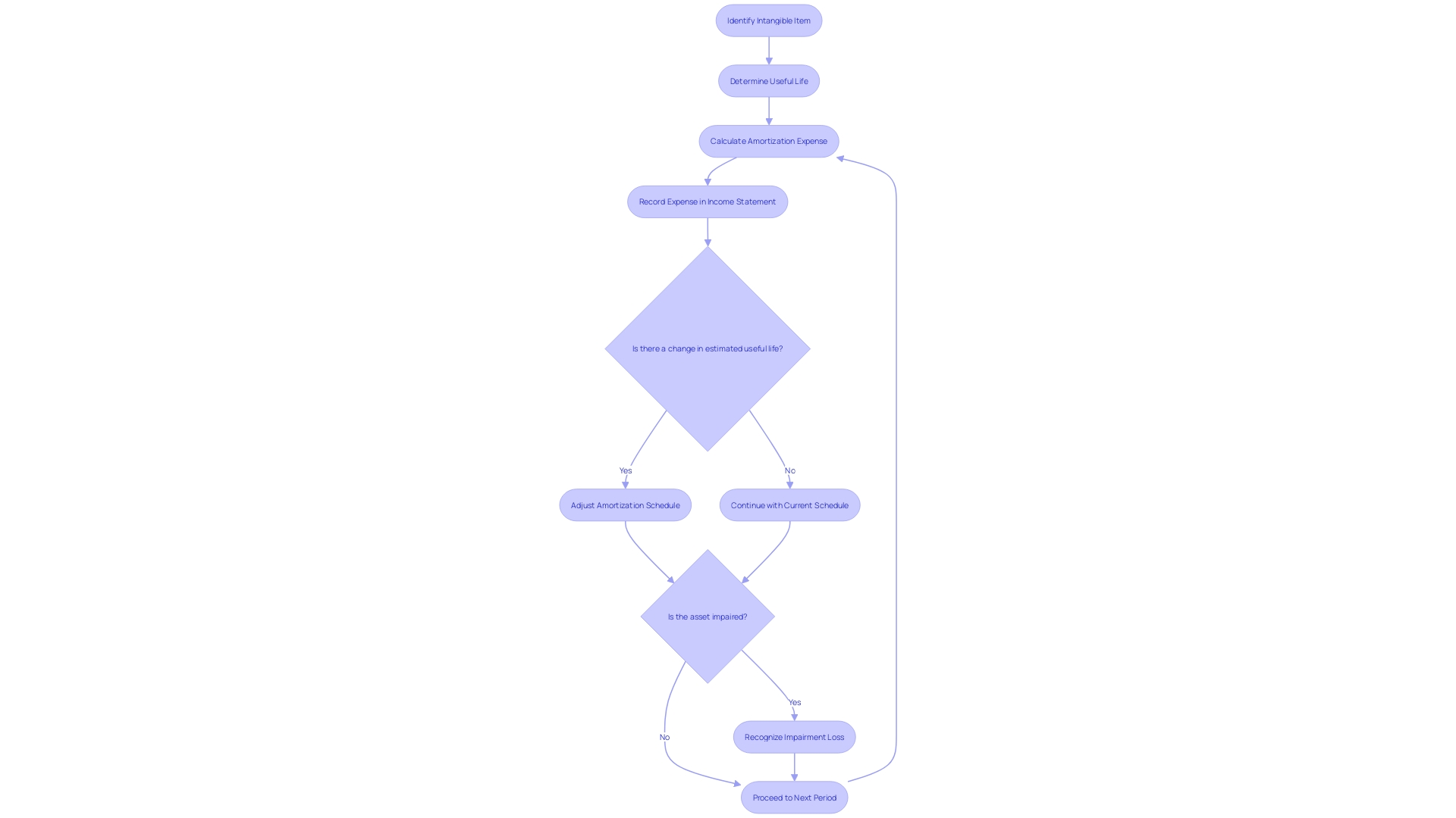 Amortization Process Flowchart