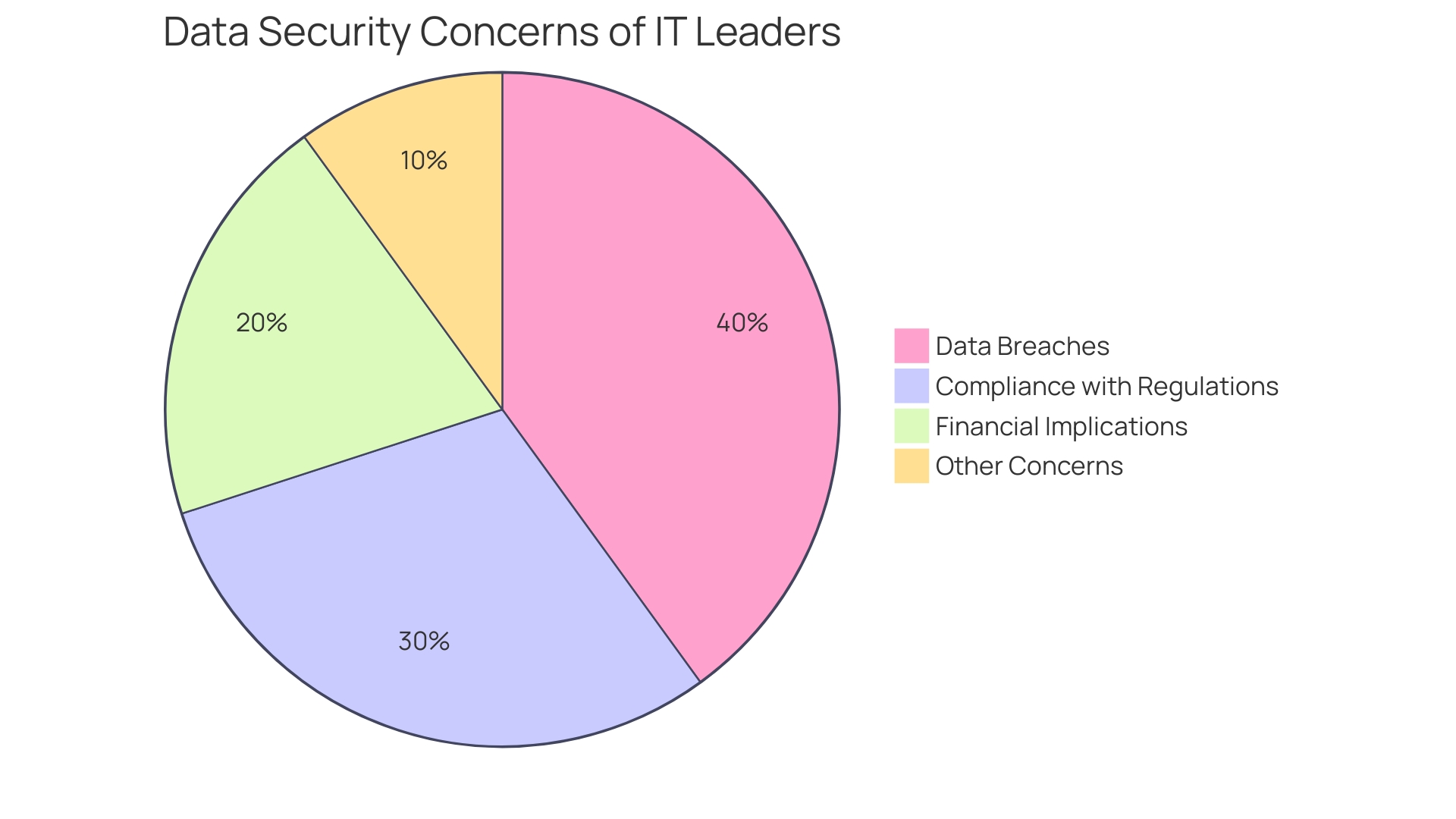 Distribution of Concerns Regarding Data Security Risks in Organizations