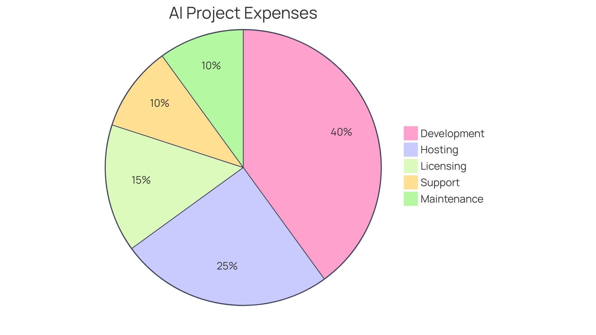 Distribution of Conversational AI Expenses