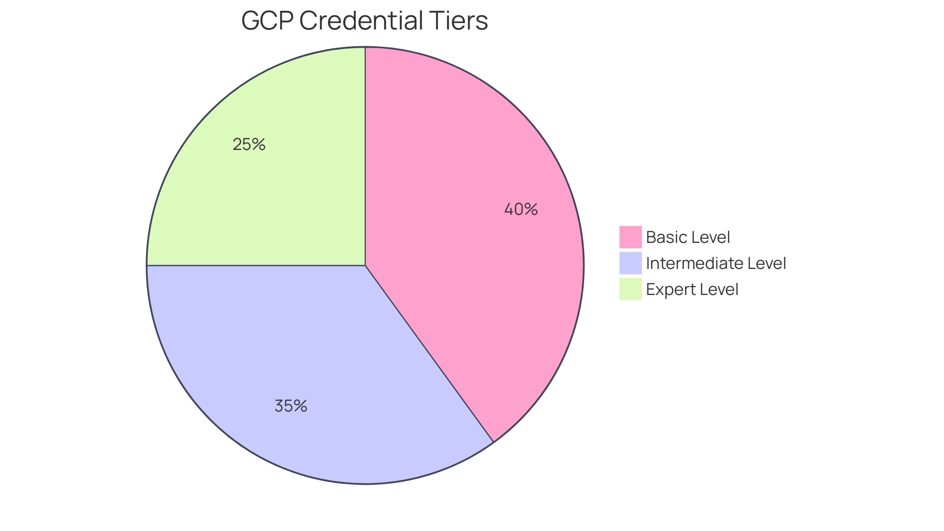 Distribution of GCP Credential Tiers