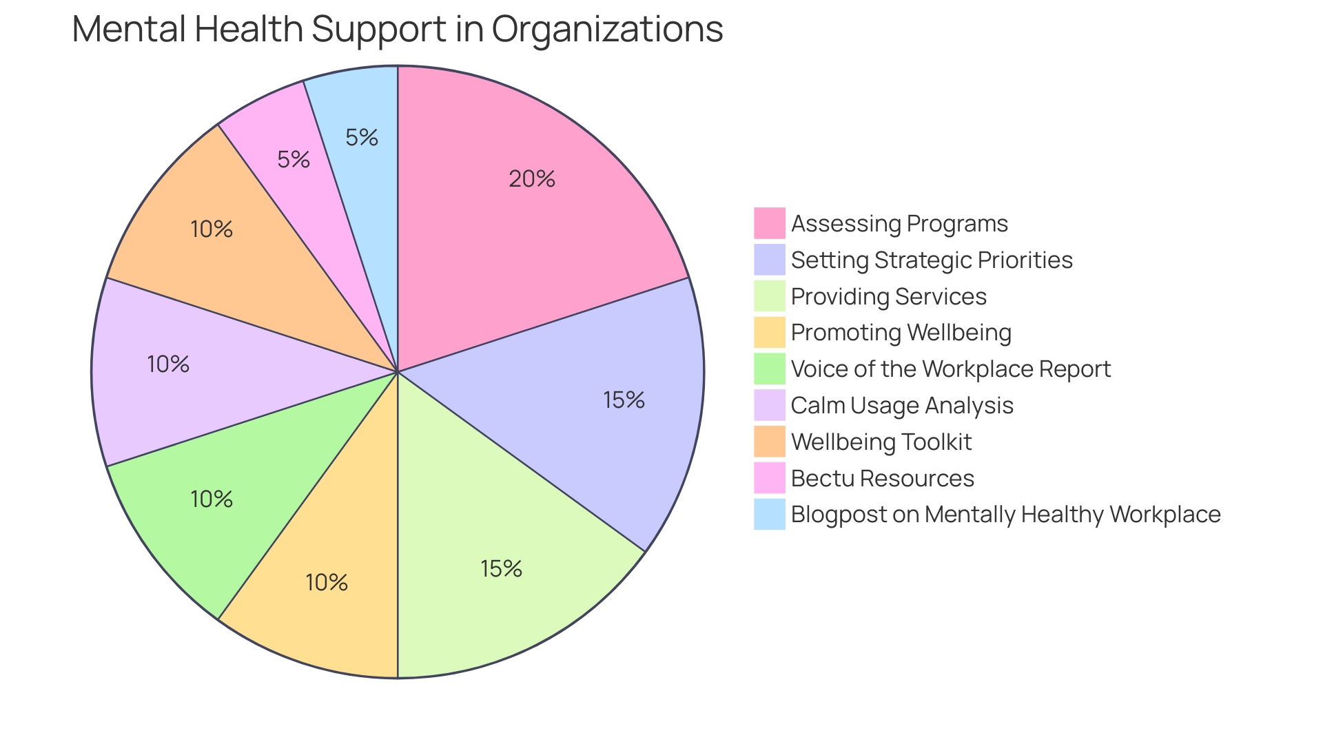 Distribution of Mental Health Support Initiatives