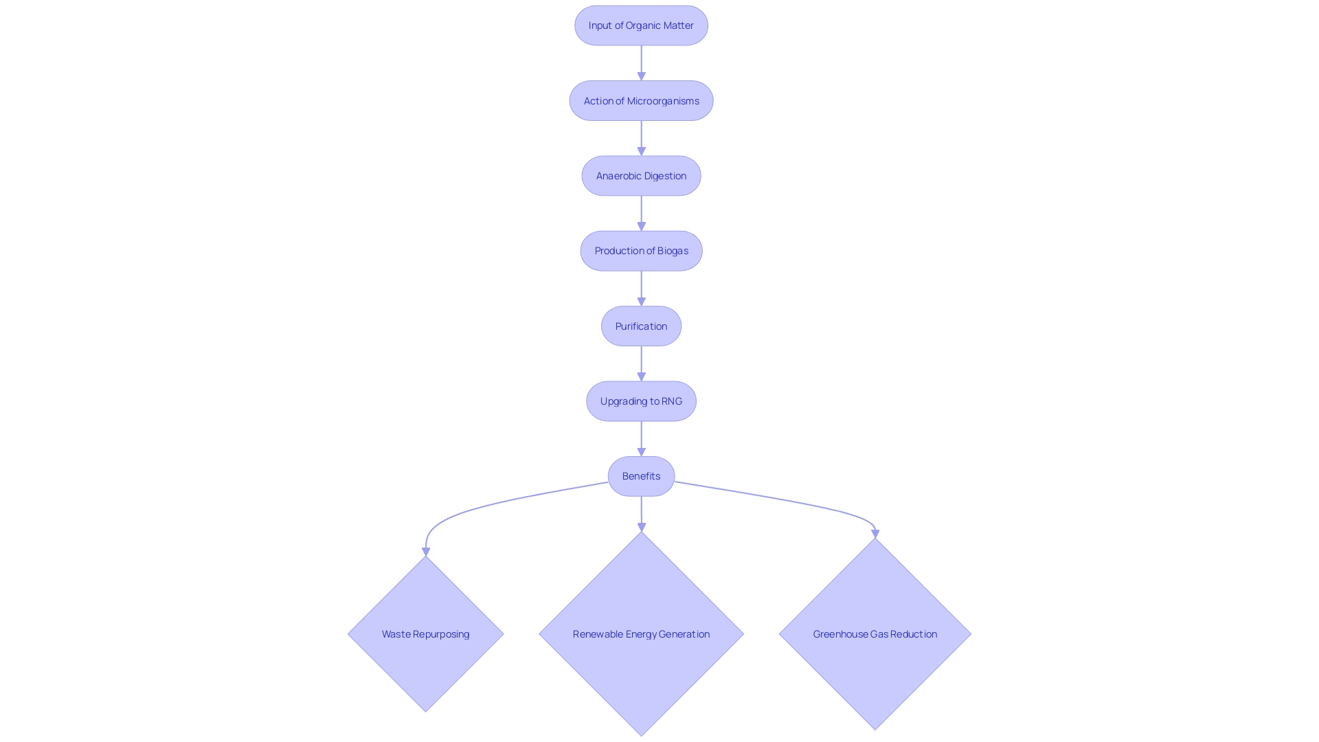 Flowchart: Anaerobic Digestion Process