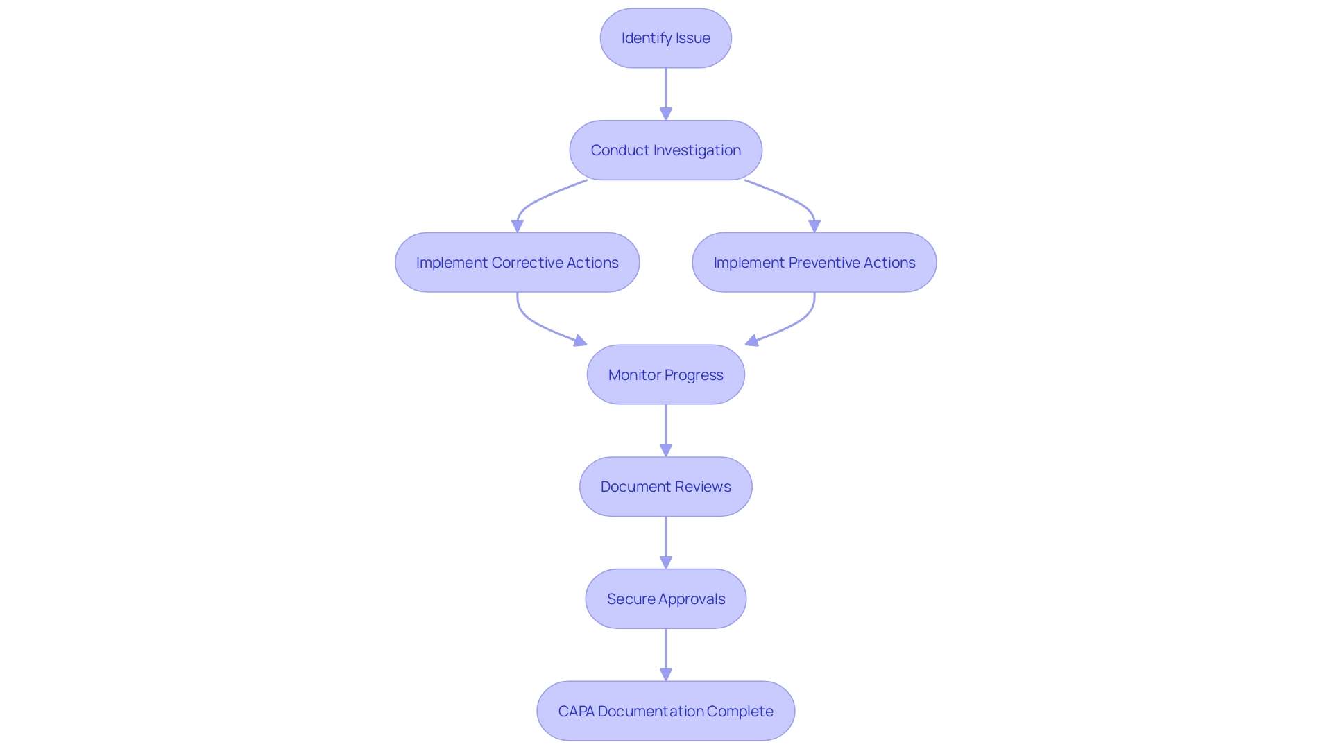 Flowchart: CAPA Documentation Process