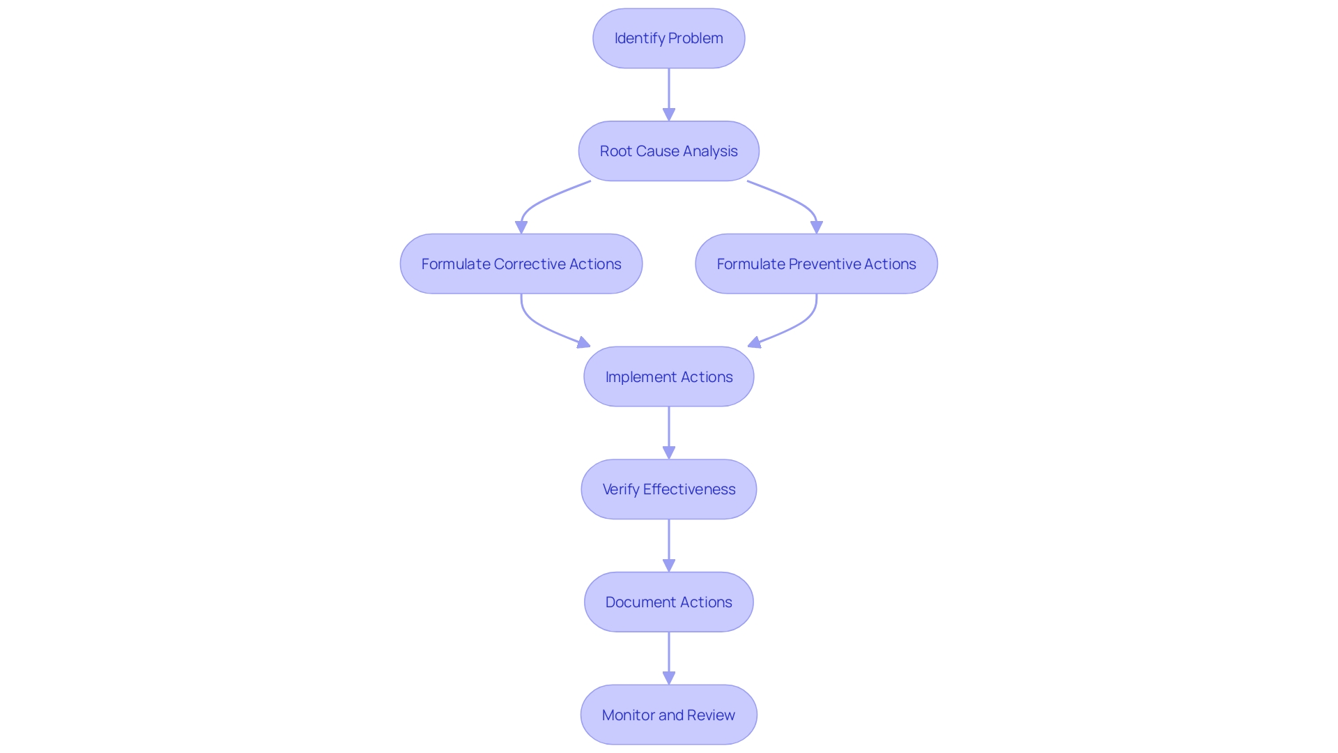 Flowchart: Corrective and Preventive Action (CAPA) Process