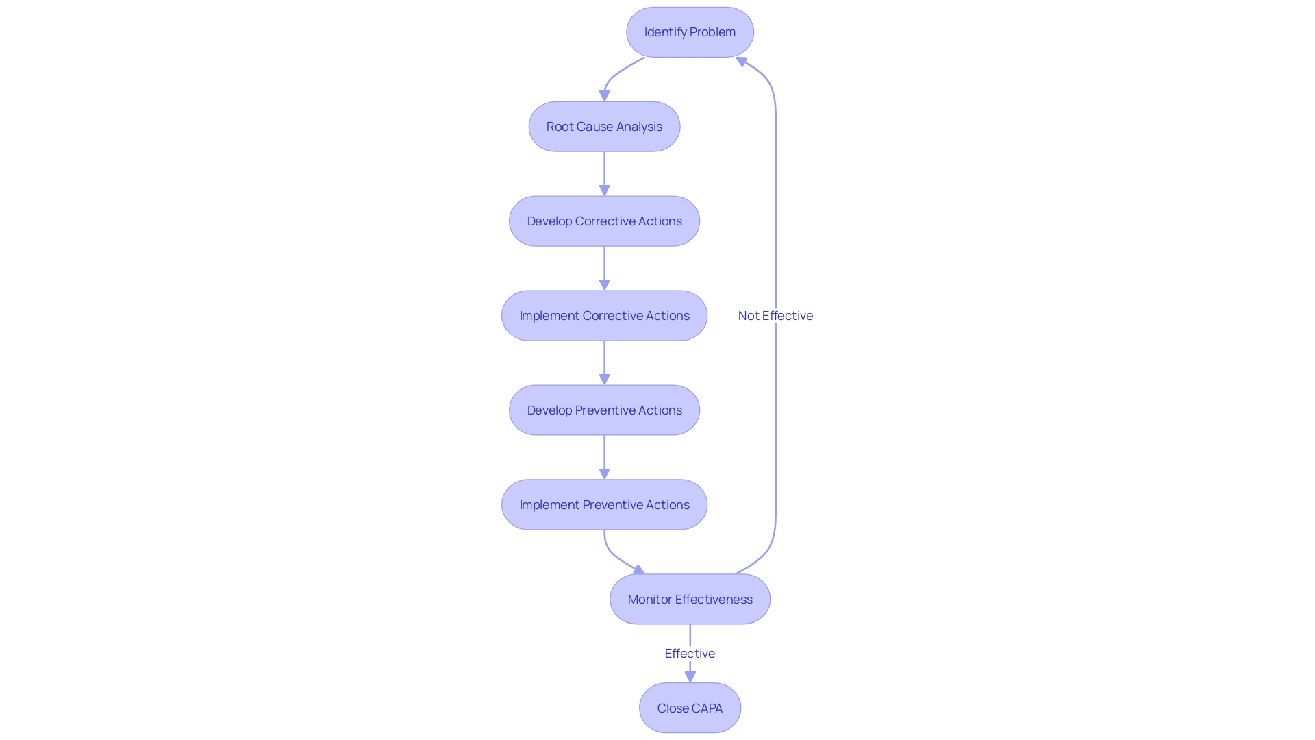 Flowchart: Corrective and Preventive Actions (CAPA) Process