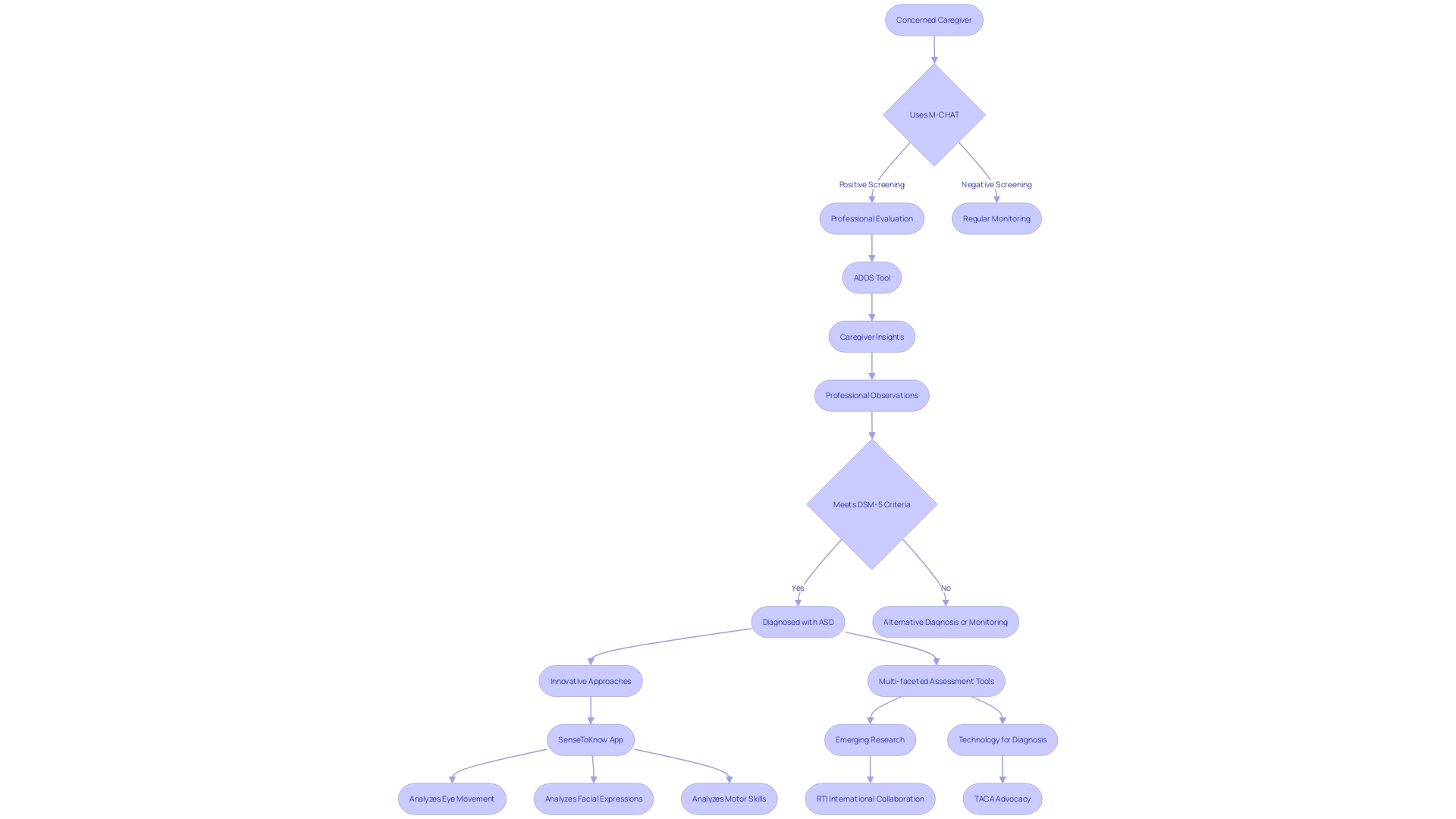 Flowchart: Diagnostic Process for Autism Spectrum Disorder in Toddlers