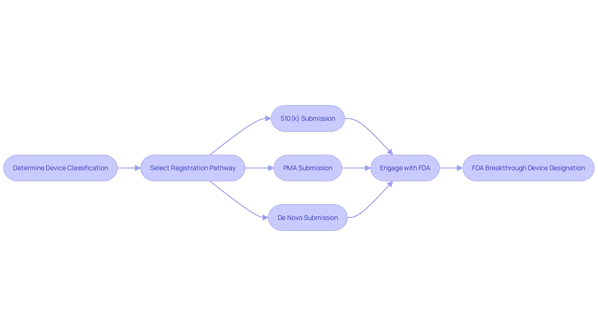 Flowchart: FDA Breakthrough Device Designation Process