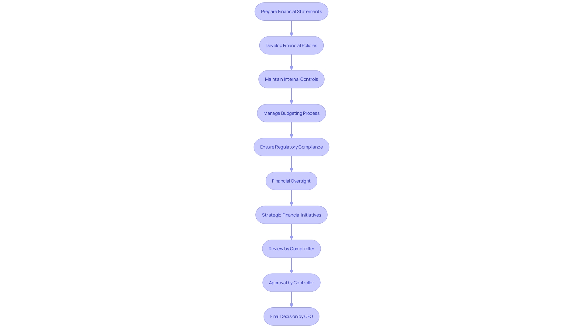 Flowchart: Financial Oversight and Decision-making Process