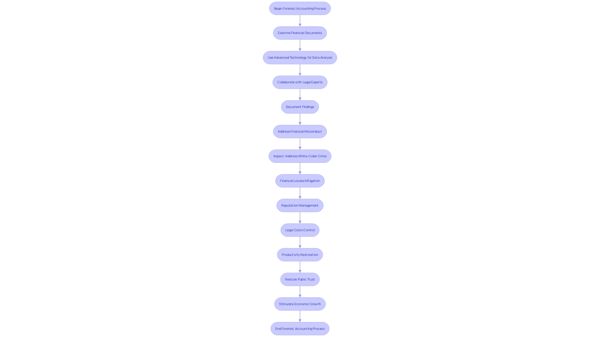 Flowchart: Forensic Accounting Process