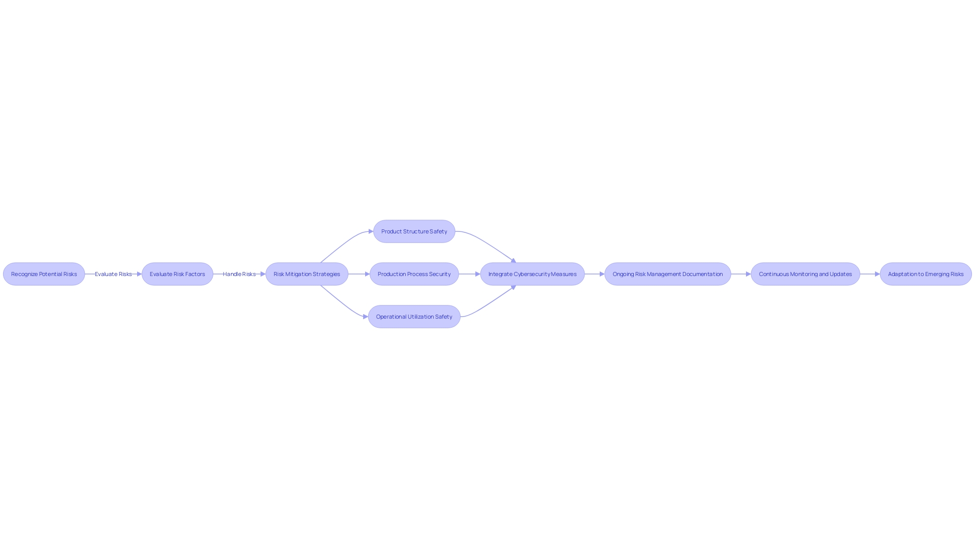 Flowchart illustrating the risk management process in the medical equipment industry