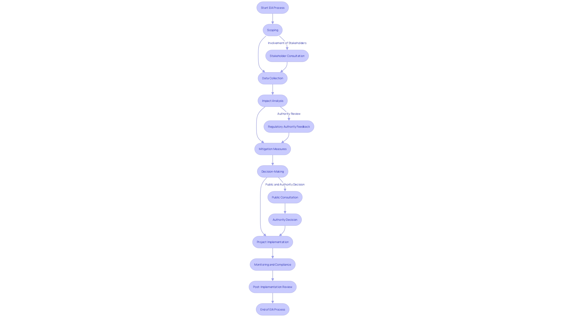 Flowchart: Impact Assessment Process for Development Projects