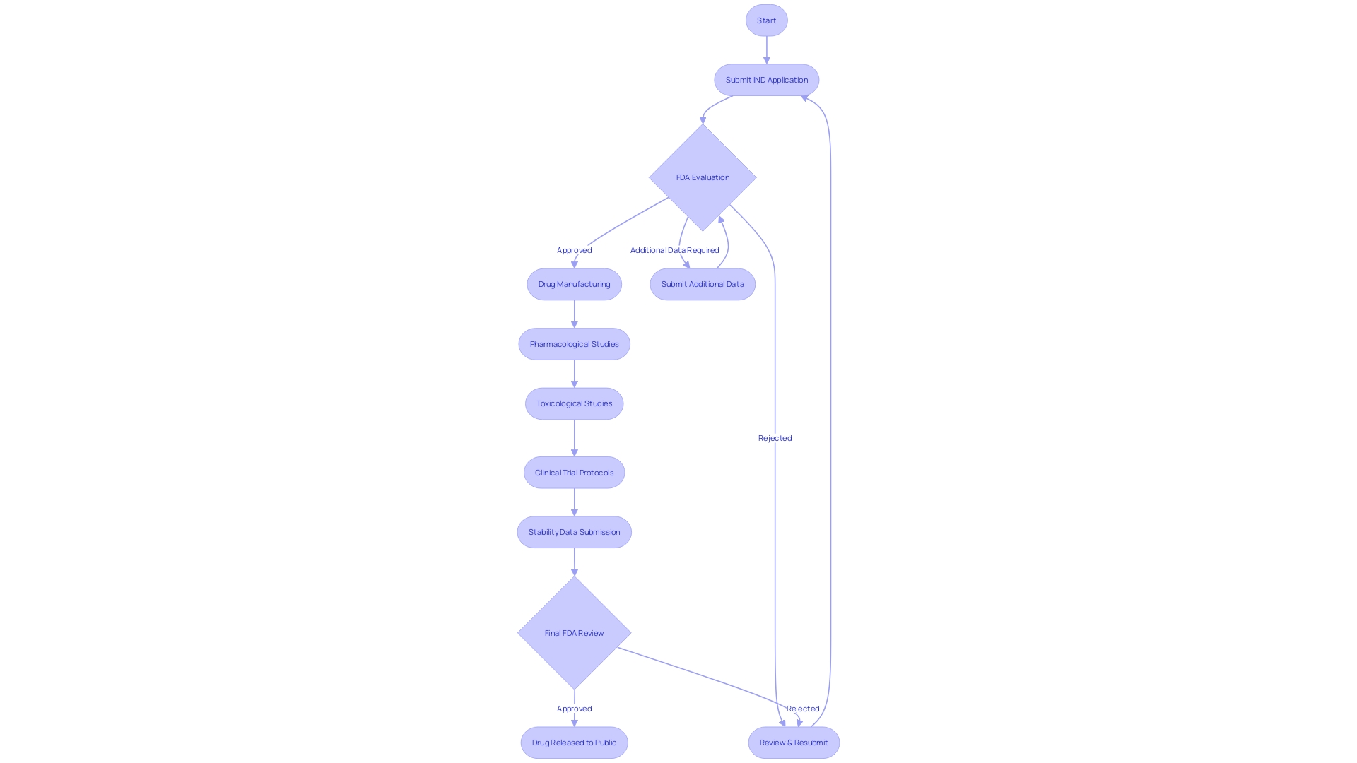 Flowchart: IND Application Process