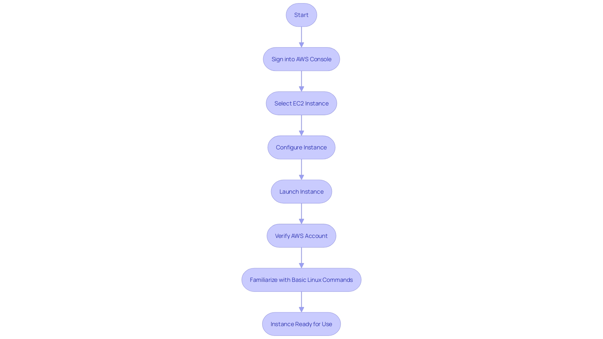 Flowchart: Launching an AWS Instance