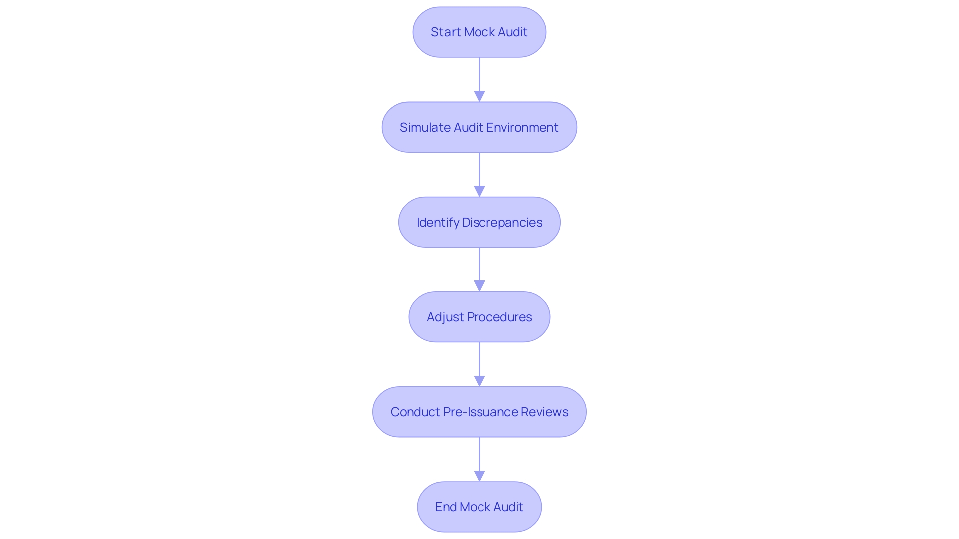 Flowchart: Mock Audit Process