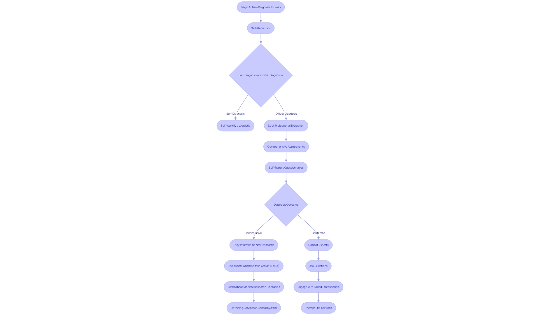 Flowchart: Navigating the Adult Autism Diagnosis Journey