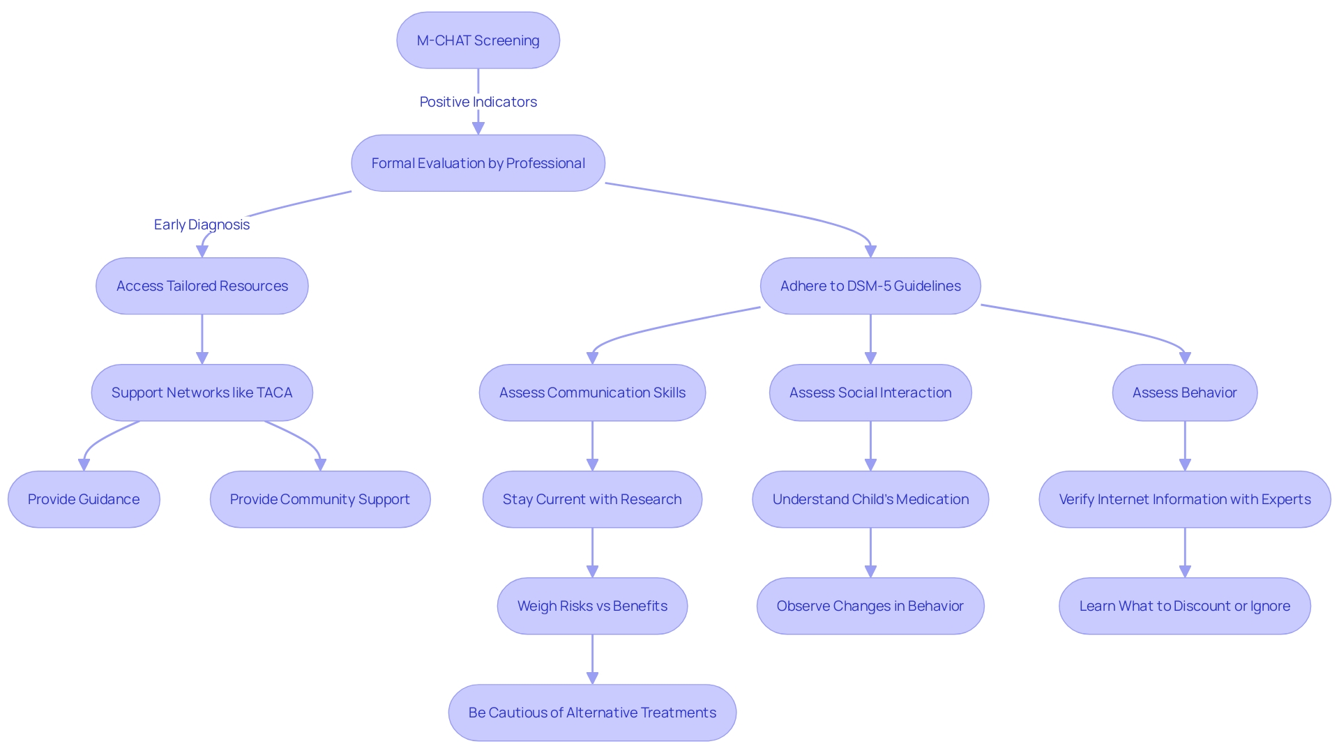 Flowchart: Next Steps in Supporting a Child on the Autism Spectrum