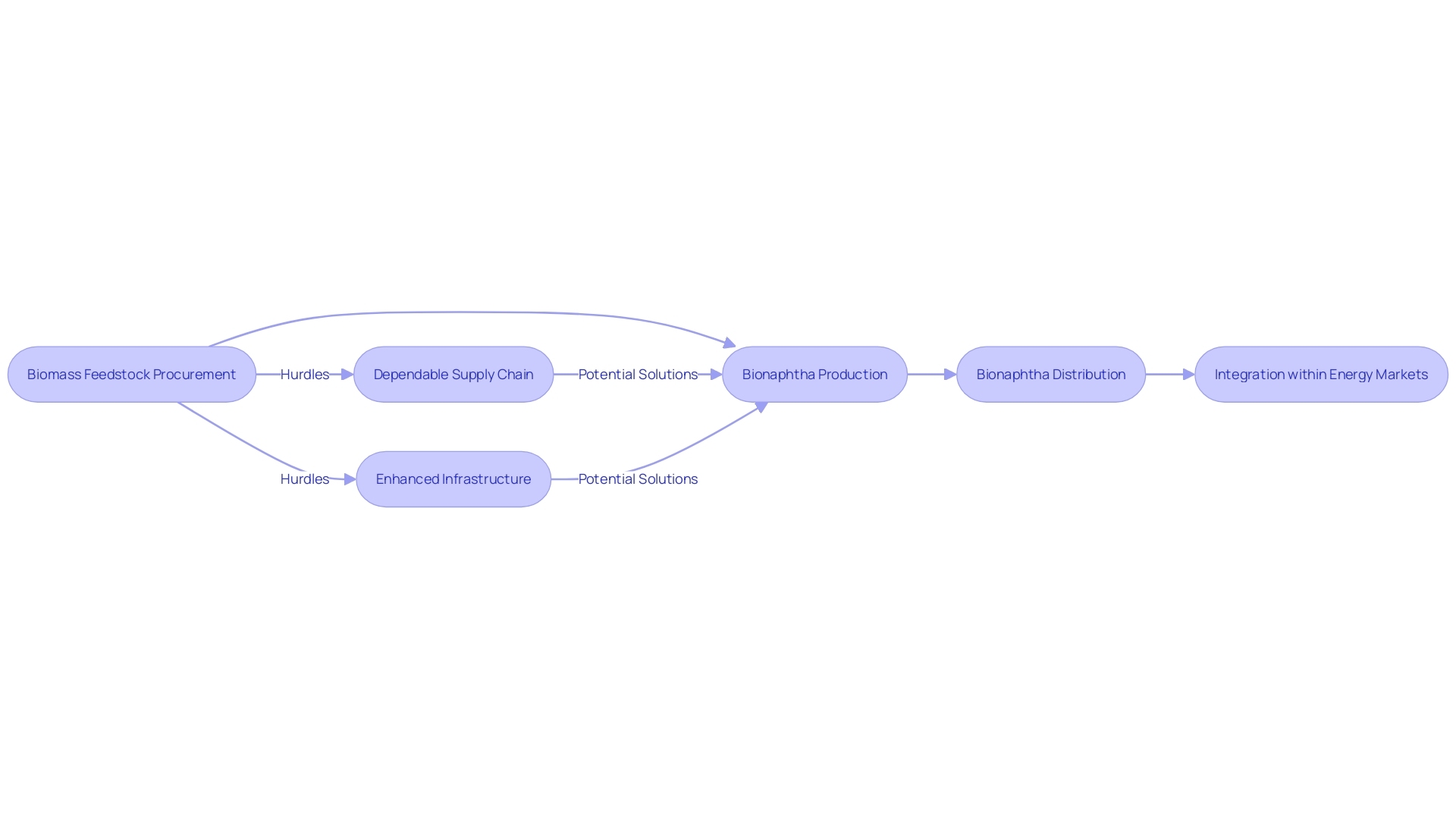 Flowchart of Bionaphtha Supply Chain