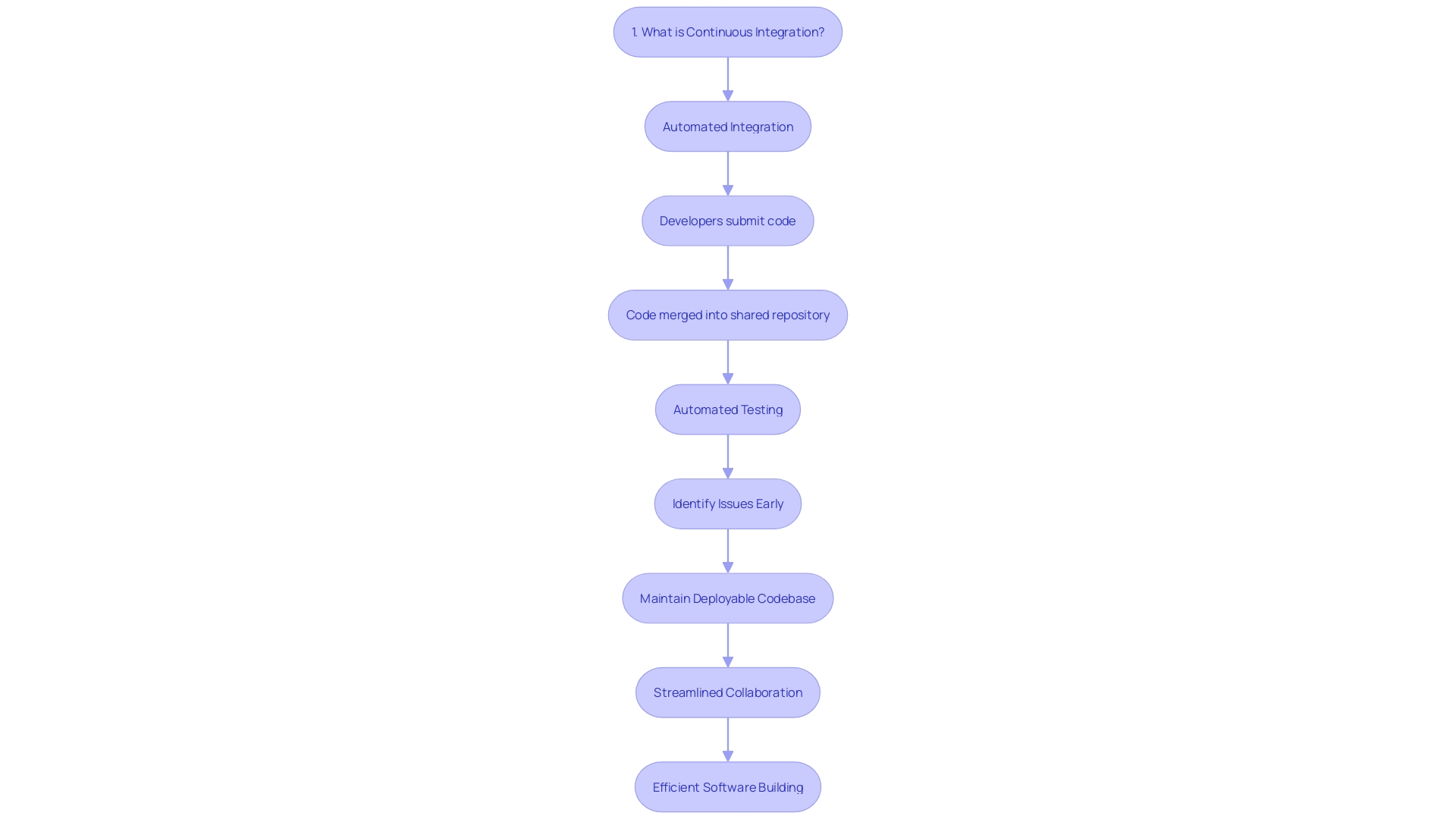 Flowchart of Continuous Integration Process