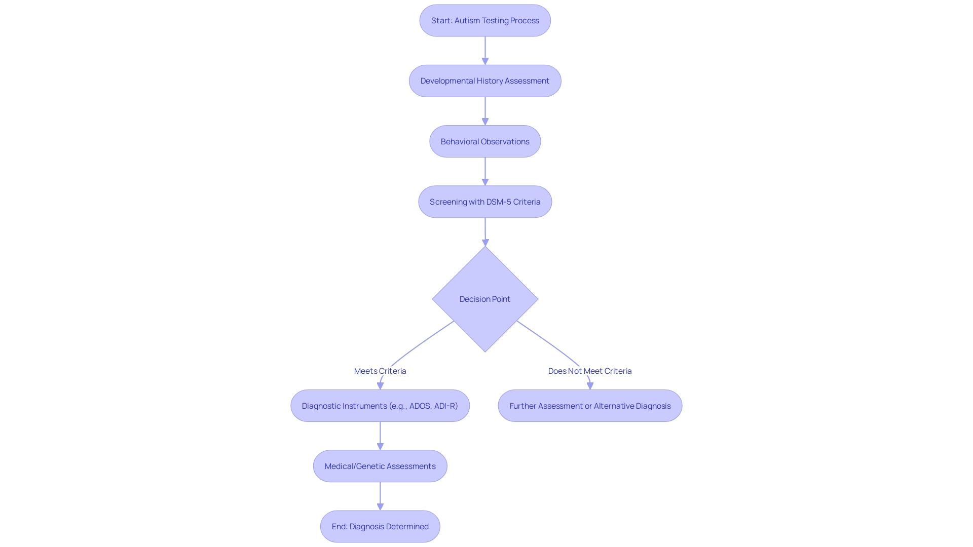 Flowchart of the Autism Diagnostic Process