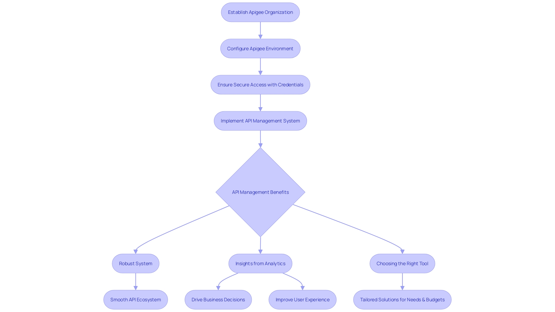 Flowchart: Setup of an Apigee API management system