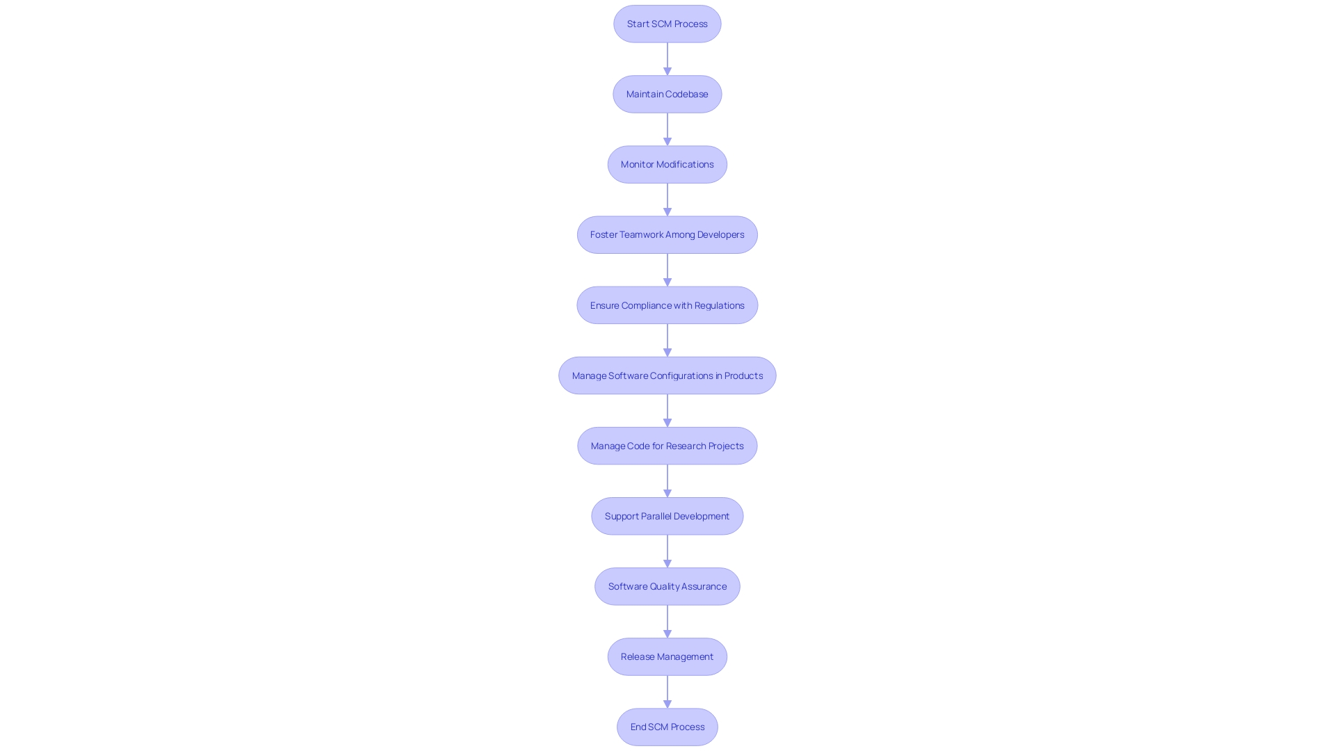 Flowchart: Software Configuration Management Process