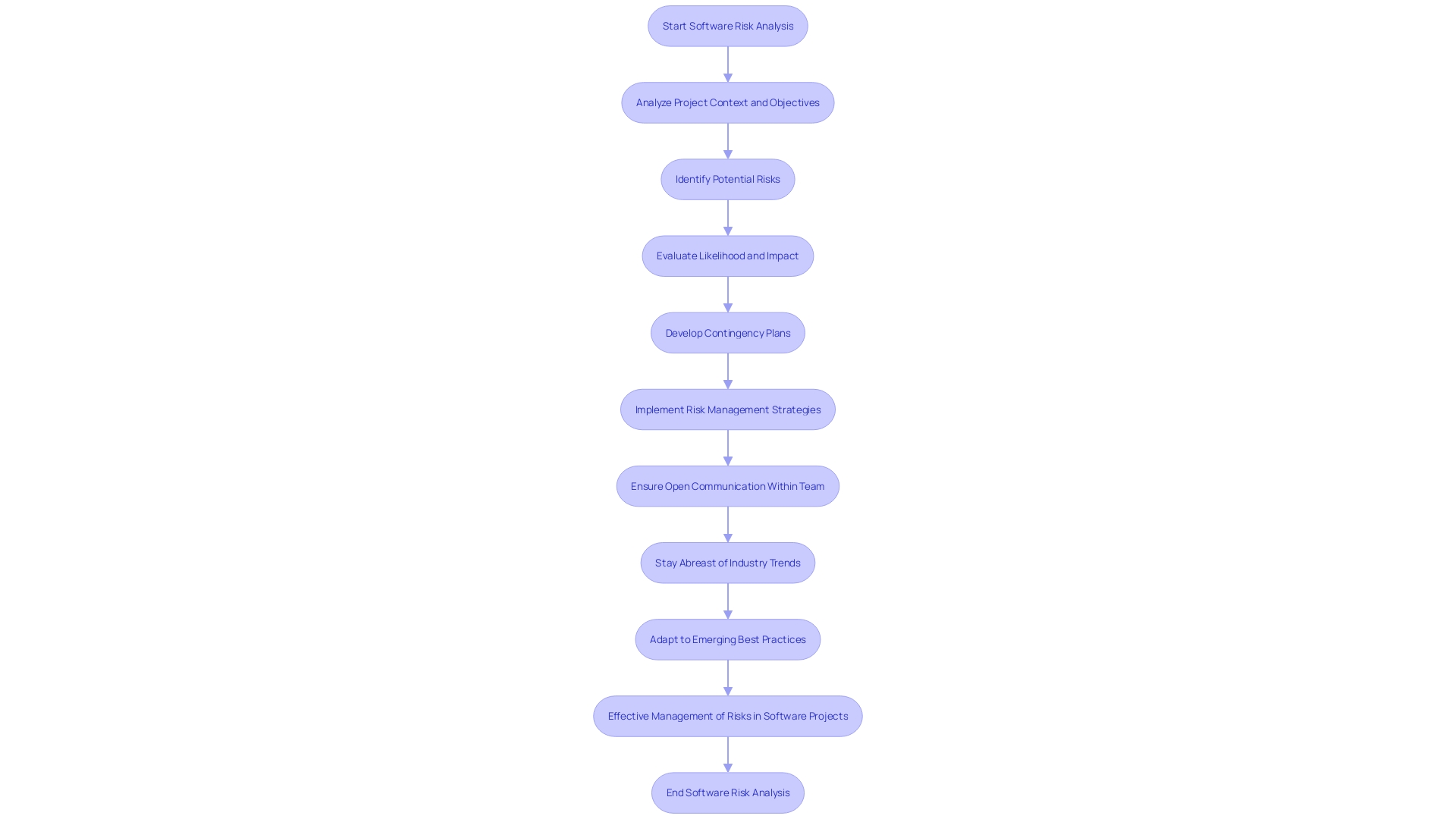 Flowchart: Software Risk Analysis Process