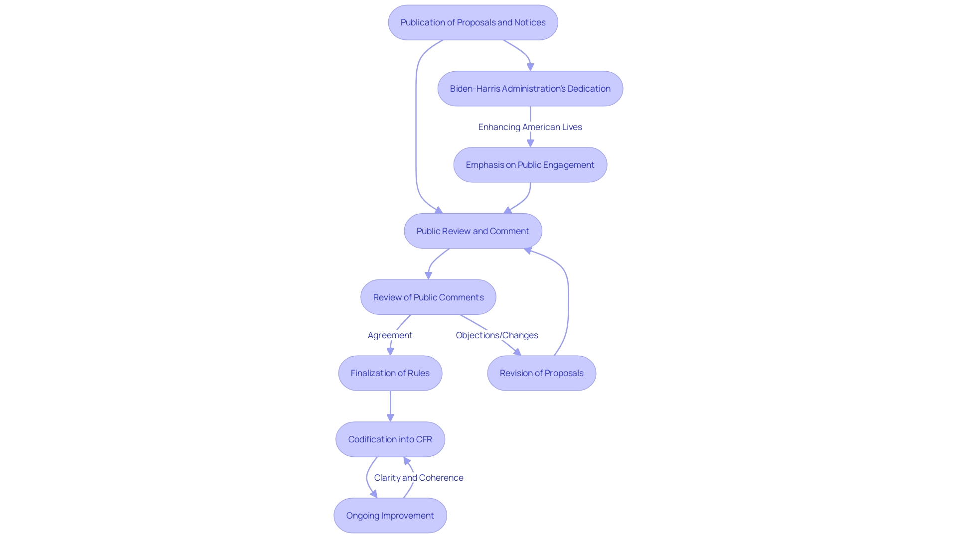 Flowchart: The Process of Governing and Rule Development