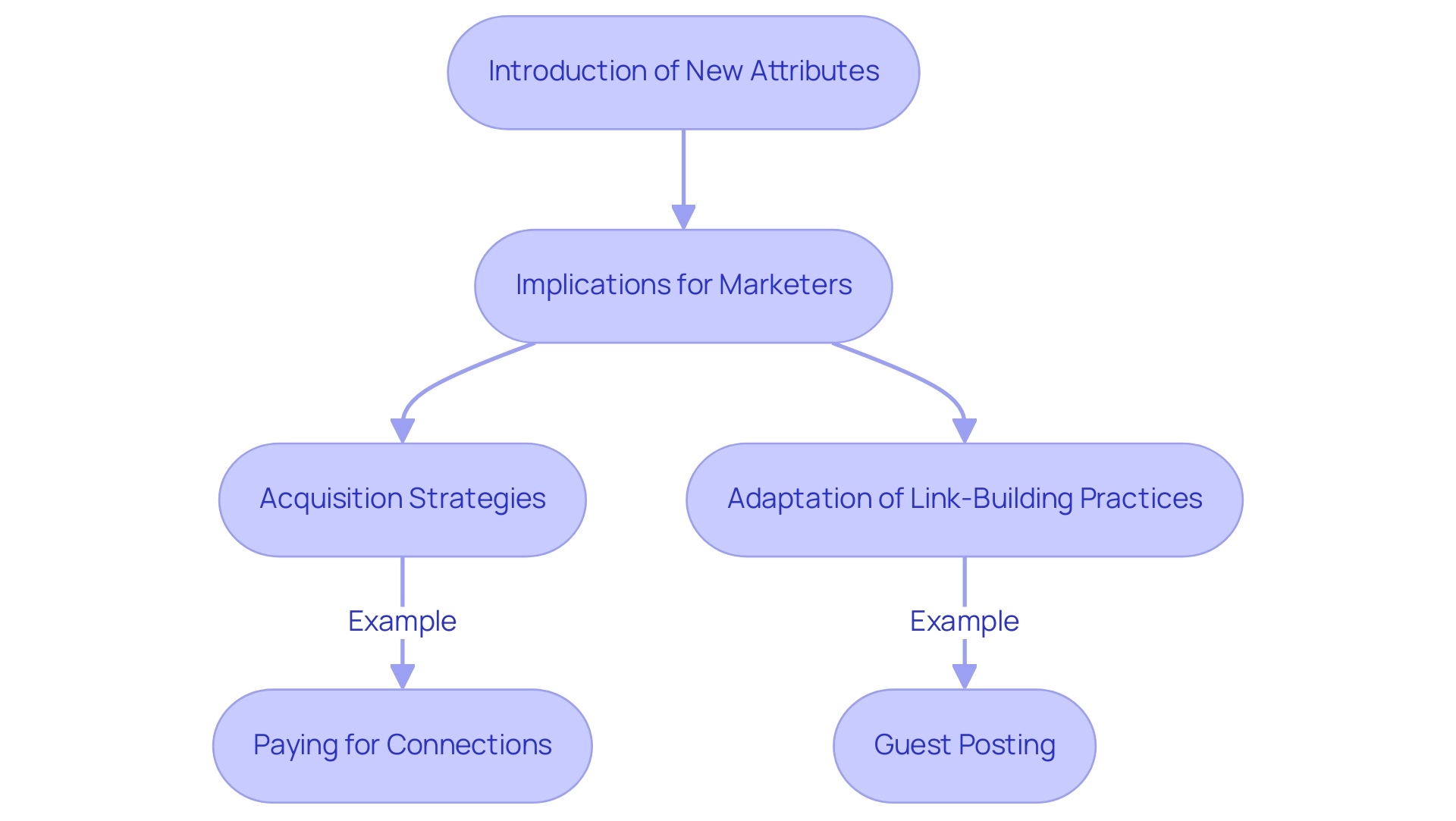 Each box represents a step in the adaptation process, with arrows indicating the flow from new guidelines to their implications and strategies.