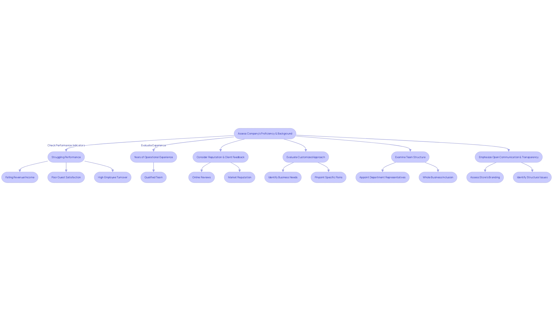 Selection Process for Turnaround and Revitalization Company