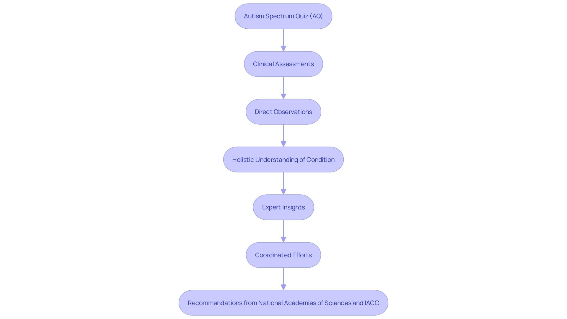 This flowchart illustrates the comprehensive evaluation process for autism assessment, highlighting the integration of various methods and expert insights.