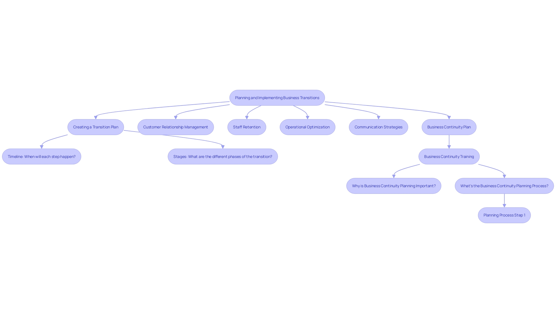 This flowchart illustrates the key steps involved in the transition and integration process after a business purchase. It highlights the importance of planning, communication, and strategy to ensure a seamless integration while maintaining customer relationships and employee morale.