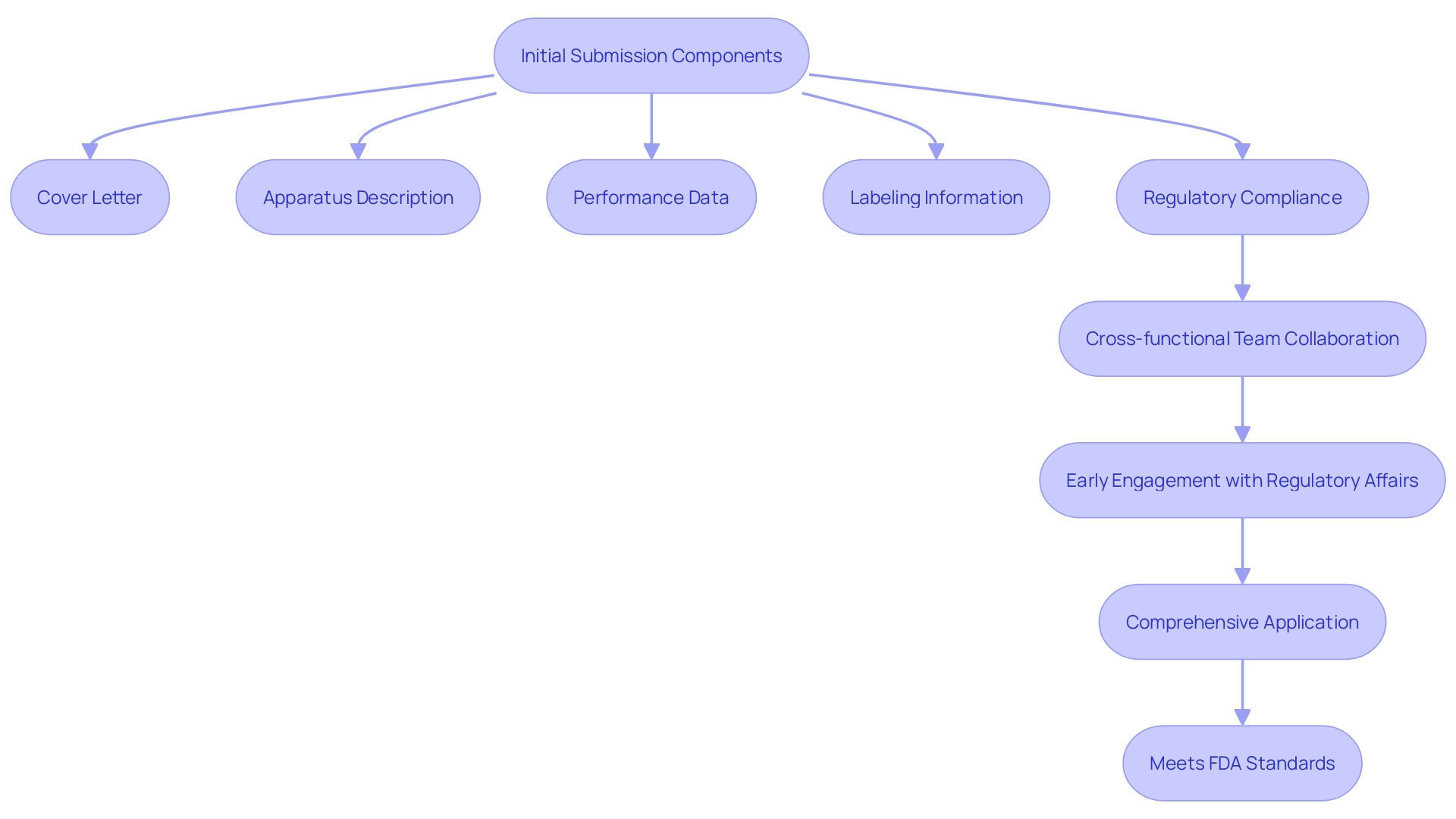 This flowchart outlines the critical components and steps involved in preparing a Special 510(k) application for FDA submission.