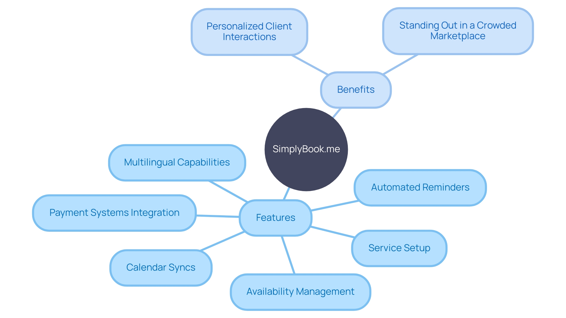 Visualizing the Features of SimplyBook.me